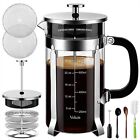 Veken French Press Coffee Maker espresso 34 oz 304 Stainless Steel Brown Durable
