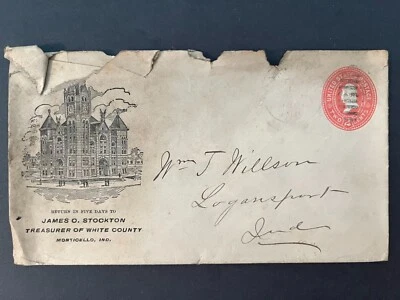 1901 Treasurer Of White County Montecillo Indiana Logansport Duplex Falls Cover - Image 1 of 2