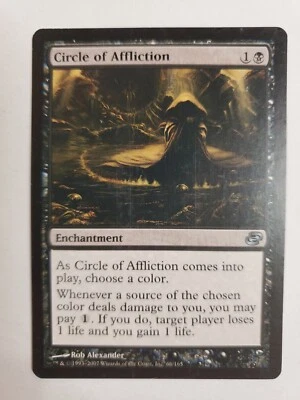 MTG Magic The Gathering Card Circle of AfflictionEnchantment Black Planar Chaos - Image 1 of 2