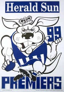 1999 NORTH MELBOURNE GRAND FINAL PREMIERS PREMIERSHIP WEG POSTER WAYNE CAREY - Picture 1 of 1
