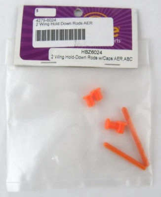 HobbyZone HBZ6024 2 Wing Hold-Down Rods w/Caps: AER, ABC - Image 1 of 2