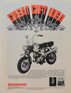 1970 Benelli Dynamo Trail Mini Bici Stampa Annuncio - Foto 1 di 1