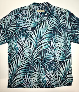 Tommy Bahama Hawaiian Shirt Size L Cotton and Silk - Picture 1 of 9