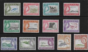 British Virgin Islands 1964 QEII Pictorial Issue - SS to $1 - MVLH