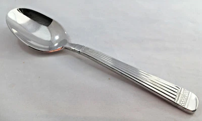 Cuchara de sopa ovalada de paladio inoxidable Mikasa GF120 18/8 Corea acanalada 149089 Foto 1 de 2