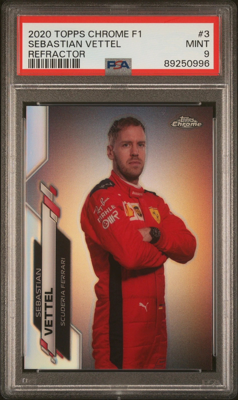 2020 Topps F1 Vettel Variation Refractor