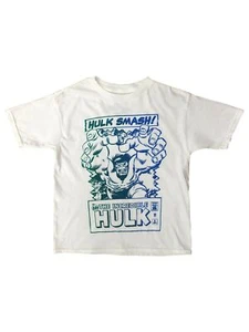 The Incredible Hulk Jungen weißes kurzärmliges Smash Tee Shirt T-Shirt - Bild 1 von 1