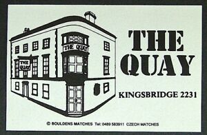 Matchbox label Bouldens Pub Inn The Quay Kingsbridge Devon MD552