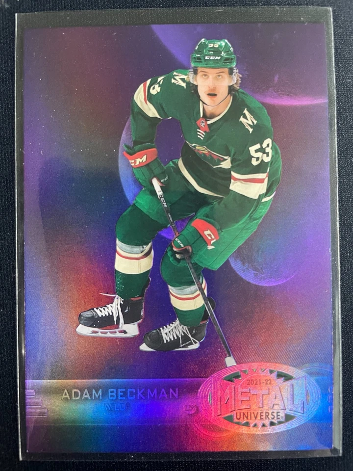 Adam Beckman 2021-22 Metal Universe 1997-98 Retro Purple Spectrum RC #166/199 - Image 1 of 1