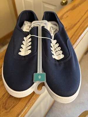 Mossimo Supply Co Para Mujer Talla 8 Azul Marino Zapatos para Caminar Tenis Lona Foto 1 de 4