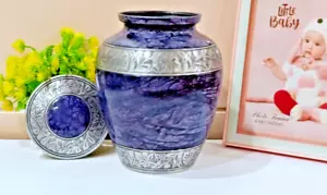 Urne crematorie per ceneri umane - urne decorative - urne per urne grigio e argento per adulti - Foto 1 di 6