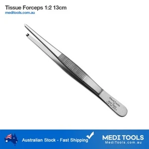 Tissue Forceps 1:2 13cm, Teeth 1x2 Surgical Dental Medical Tweezers TGA Premium - Picture 1 of 2