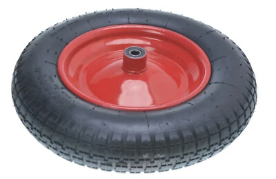 Aqbau® Schubkarrenrad 3,25-8 Schubkarrenräder mit achse, Luft-Reifen, Ersatz-Rad