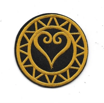 DISNEY Kingdom Hearts Video Game Heart Logo Image Embroidered Patch NEW UNUSED