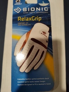 Bionic Relaxgrip Golf Glove Ladies Large Right Glove White - Picture 1 of 2