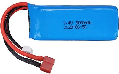 Batteria LiPo 7,4V 3000mAh 2S con T-Plug – Compatibile con Wltoys 144001 1/14 RC - Immagine 1 di 4