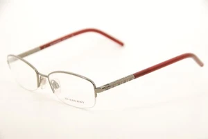 Nuevas Auténticas Gafas Burberry B 1157 1003 Plateado/Rojo 52mm RX Italia - Imagen 1 de 7