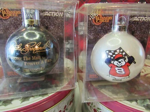 2 Earnhardt Winner's Circle Christmas Tree Ornaments 1 Sr. 1 Jr. New Old Stock - Picture 1 of 5