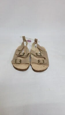 Sandalias Carters marrón con hebillas talla 6-9 meses para bebés niñas pequeñas Foto 1 de 4