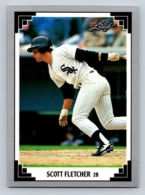 Scott Fletcher 1991 Leaf #306 Chicago White Sox - Image 1 of 2