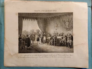 C2251-STAMPA D' EPOCA ( 1800), Napoleone, trattato con Stati Uniti 30 settembre - Foto 1 di 1