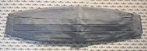 Brooks Brothers Mens Silver L/XL Four-Pleat Adjustable Cummerbund-New With Flaws - Picture 1 of 3