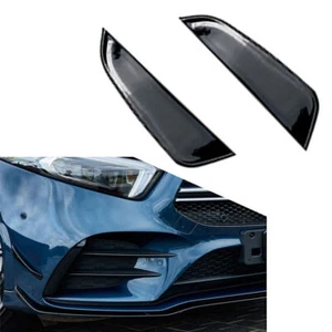 For Benz A-Class W177 A180 A200 A220 Front Bumper Side Blade Splitter Canards - Picture 1 of 6