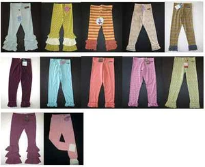 NWT Matilda Jane boutique girl knit ruffle leggings pants bennys size 8 10 12 14 - Picture 1 of 10