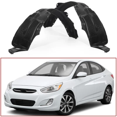 Set of 2 Splash Shield Fit For 2013-2016 Hyundai Accent Front Left & Right Side - Image 1 of 4