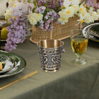 Metall-Schnapsglas mit Blumenmuster für Buddha & Hausbar