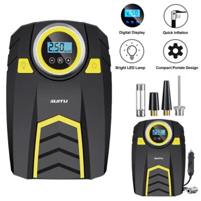 Electric Corded 12V 150PSI Car Tyre Inflator Pump Portable Air Compressor Pump - Image 1 of 4