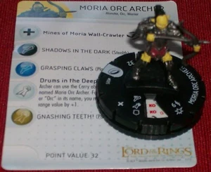 MORIA ORC ARCHER 005 LOTR Fellowship of the Ring HeroClix lord power rings - Bild 1 von 1