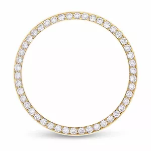 Midsize 1CT Bead Set Diamond Bezel 18KY For Rolex 31MM Datejust Superior - Bild 1 von 6