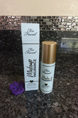 Too faced makeup insurance 18 hour wear longwear setting spray new in box 4.oz - Image 1 of 3