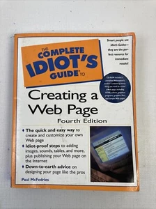 The Complete Idiot's Guide to Creating A Web Page Paperback W/ Disc 4th Edition - Picture 1 of 6
