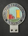 Blackburn Electricity S&S Motor Club Whitebirk Motor Car Badge Emblem Insignia