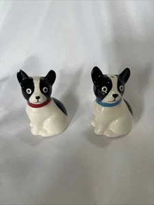 Vintage Boston Terrier Salt And Pepper Shakers - Picture 1 of 11