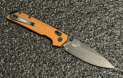 Cuchillo Plegable Kershaw Iridio Bronce Aluminio 3.4” D2 Punta de Lanza 2038BRZBW NUEVO EN CAJA Foto 1 de 4