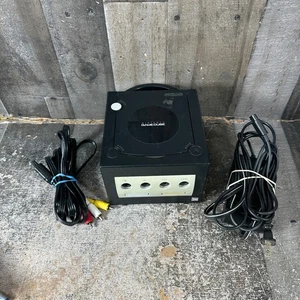 Nintendo Gamecube Black Console AC AV Bundle NTSC-U/C US Region #1 - Picture 1 of 9