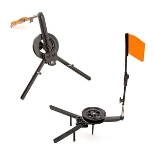 Protable Rod Tip Up Flag Pole Portable Fishing Ice Indicator Orange Rod - Picture 1 of 10