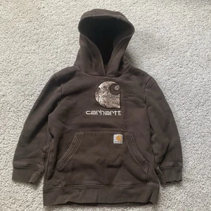 Carhartt Toddler Boys Hoodie Pullover Sweatshirt Brown Camouflage Realtree Sz 7 - Picture 1 of 6