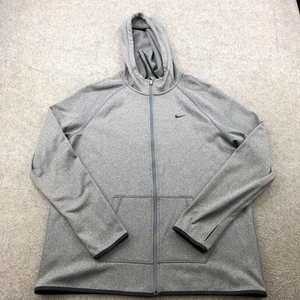 Nike Hoodie Herren XL grau Dri-Fit Full Zip Sweatshirt sportlich Laufen - Bild 1 von 9