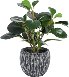 Artificial Plants for Decor Indoor Faux Plants with Pot Real Looking Fiddle L - Picture 1 of 7
