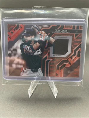 2025 Topps Series 1 - City Connect Swatch Collection Colton Cowser #CC-CC (MEM) - Image 1 of 2