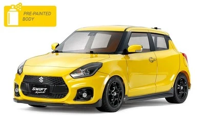TAMIYA RC KAROSSERIE SUZUKI SWIFT SPORT FÜR M-CHASSIS (LANG) WERKSEITIG LACKIERT - Bild 1 von 4