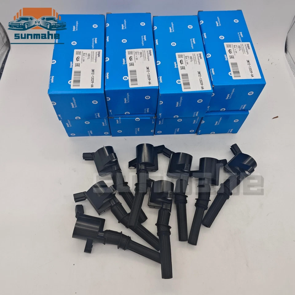 8x Delphi Ignition Coils DG508 For Ford F-150 Lincoln Expedition 3W7Z-12029-AA Foto 1 de 4