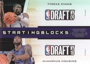 Parches Contenders 2010-11 bloques de inicio #1 Tyreke Evans DeMarcus Cousins - Imagen 1 de 2