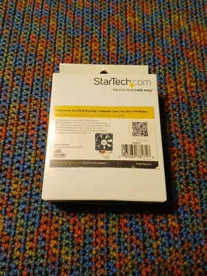 Startech 80x25mm Dual Ball Bearing Quiet Computer Case Fan with LP4 Molex - Image 1 of 2