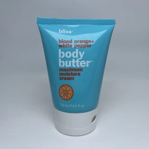 Bliss Blood Orange & White Pepper Body Butter Maximum Moisture Cream 4 oz SEALED - Picture 1 of 3