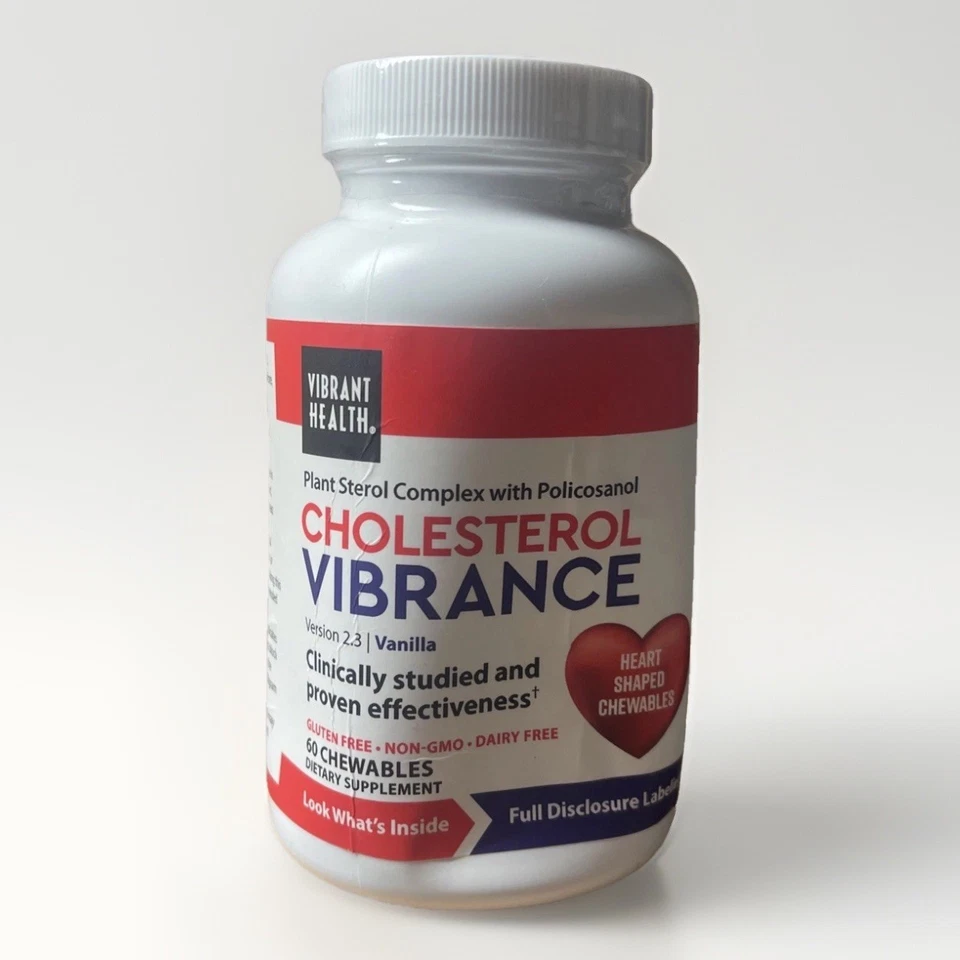 Vibrant Health Cholesterol Vibrance, 60 Chewable Wafers (shelf Wear) exp 12/2025 - Image 1 of 4